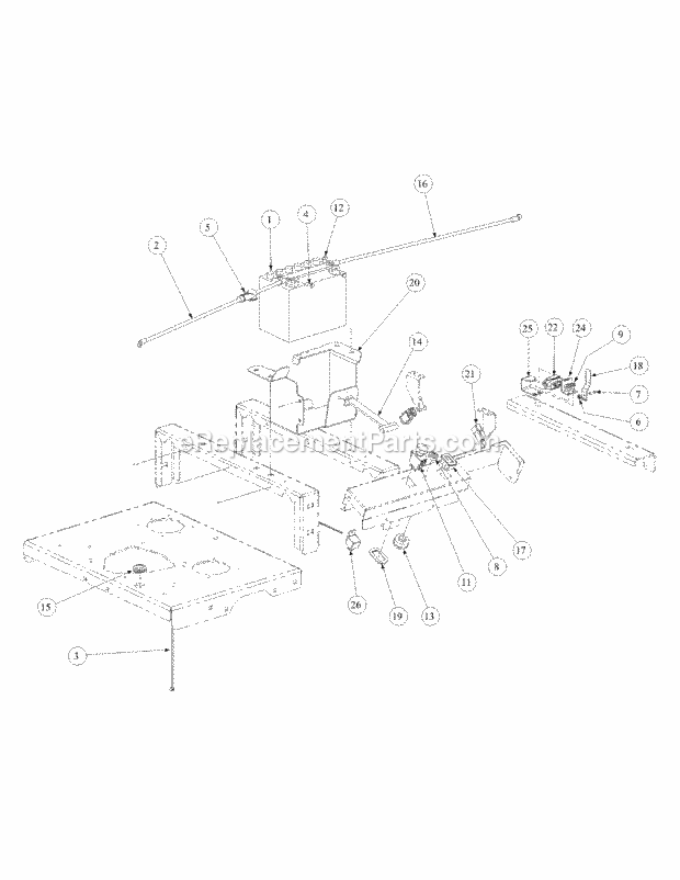 Electrical Assembly Generac Diagram and Parts List for M72-GN33 53BB5FJZ750 Cub Cadet Sprayer